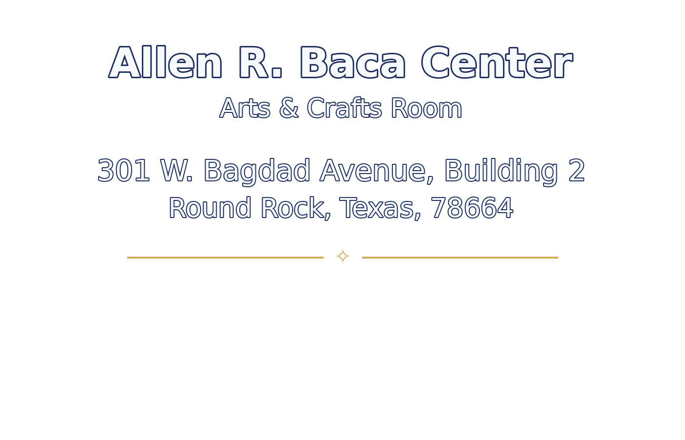 Allen R. Baca Center address